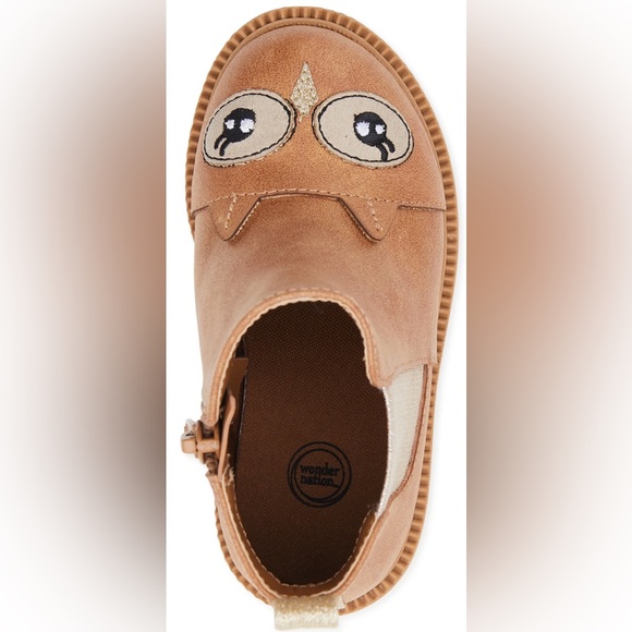 Wonder Nation Baby Girl Owl Chelsea Boot - Picture 4 of 5